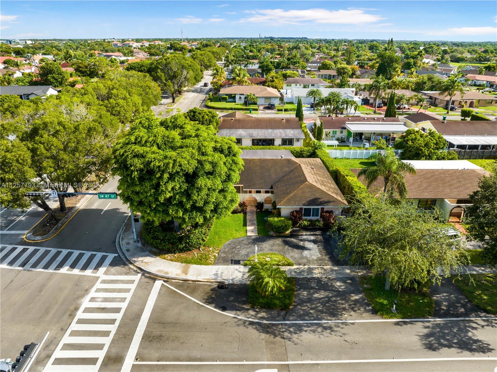14121 Southwest 47th Street Miami, FL 33175 - Photo 39 of 45 an aerial view of a house with a yard basket ball court and outdoor seating