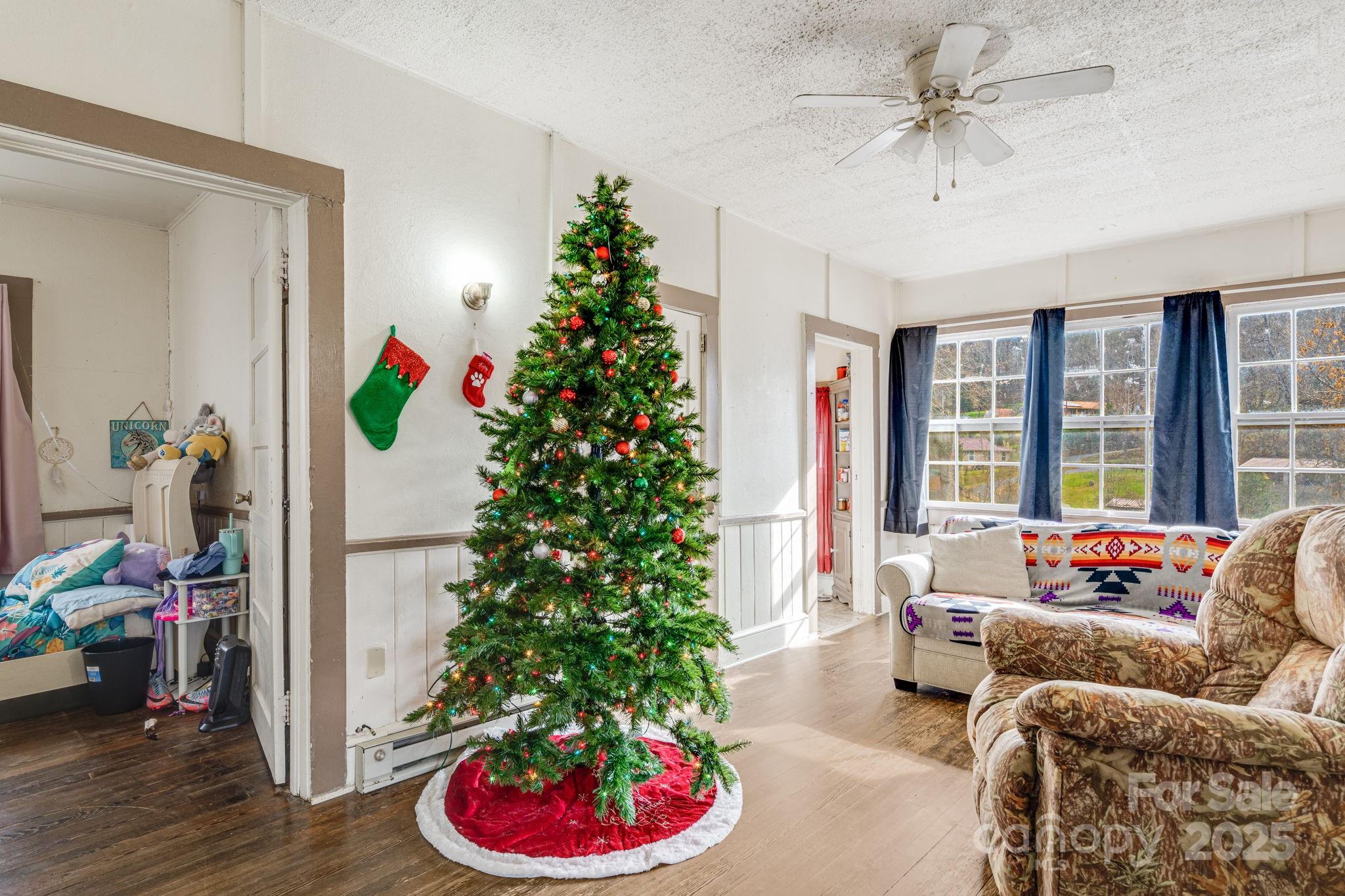 5454 Ela Road Whittier, NC 28789 - Photo 6 of 41 a living room with furniture and a potted plant