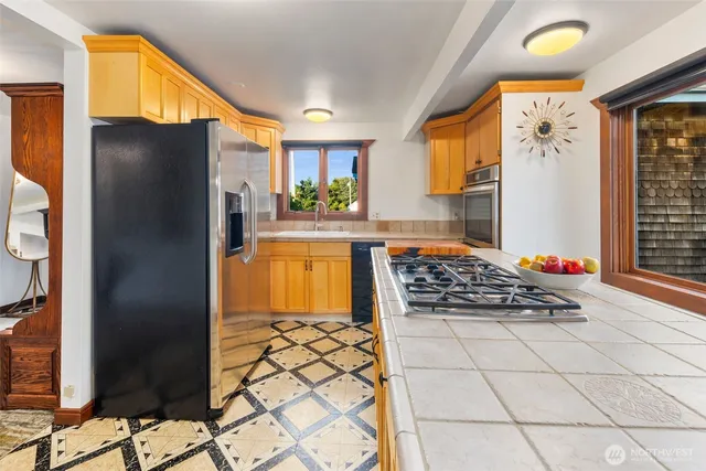 a room with furniture and a chandelier