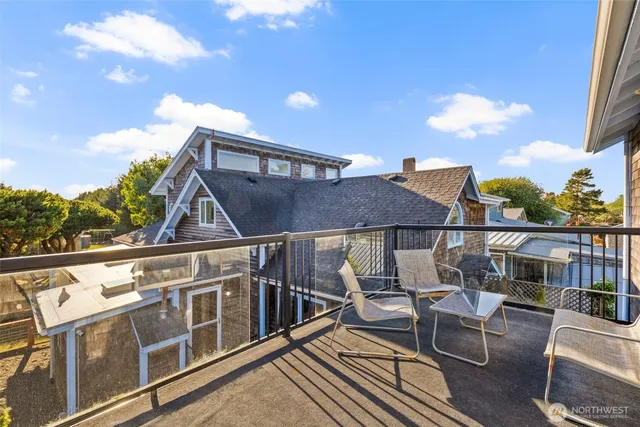 a view of a garage with storage