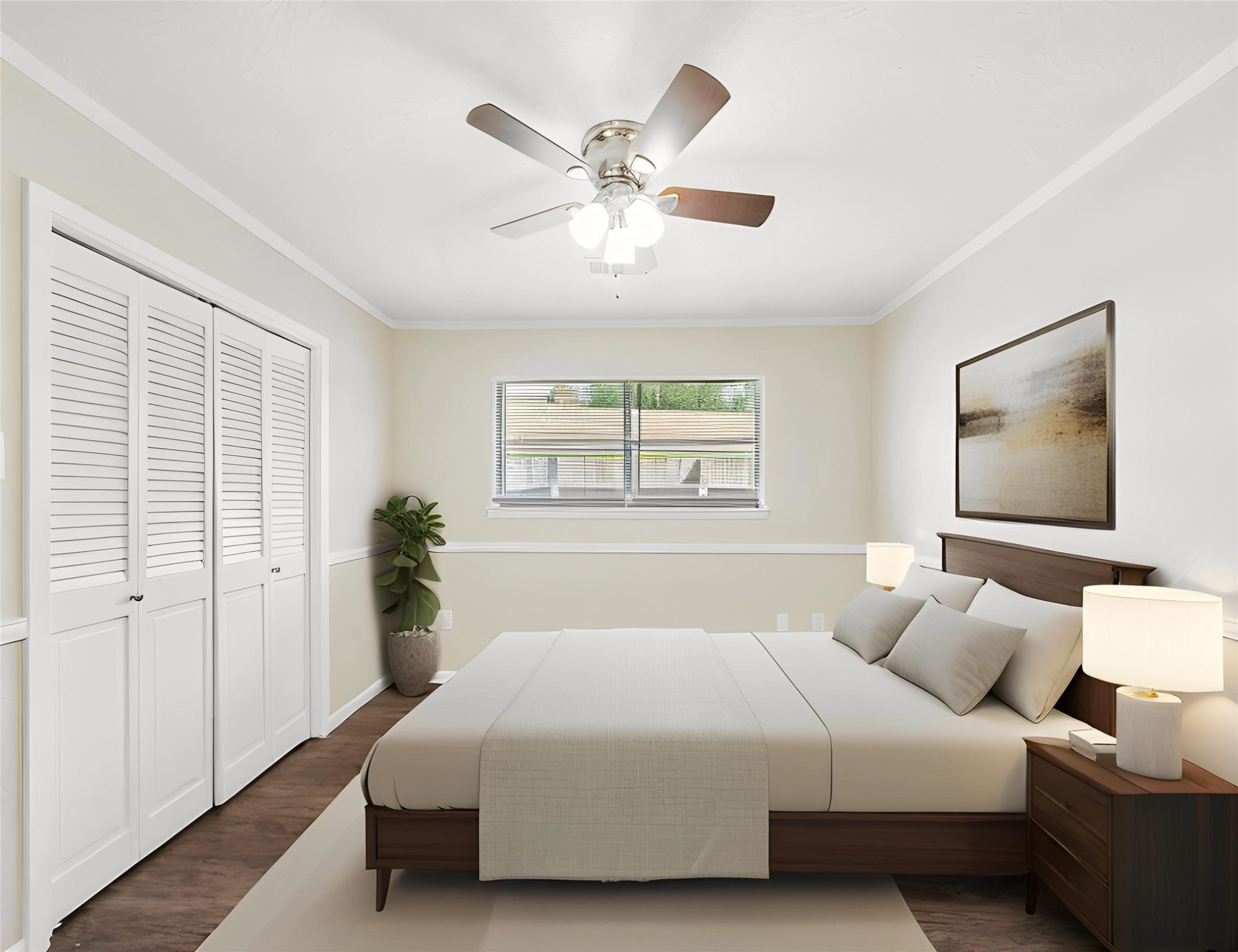 3806 Montego Drive Baytown, TX 77521 - Photo 6 of 19 a bedroom with a large bed and a window