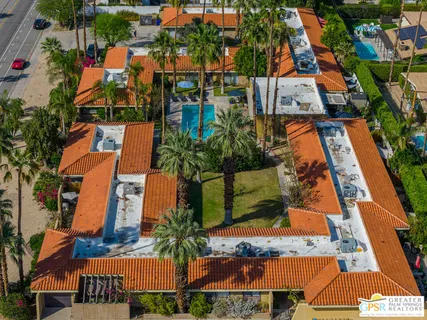 an aerial view of multiple houses