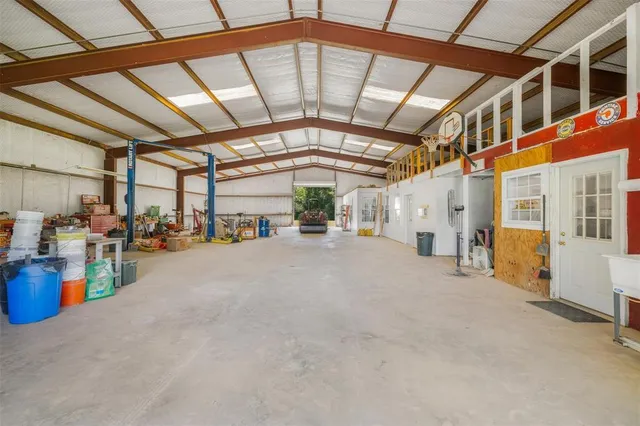 a view of a tree in a yard