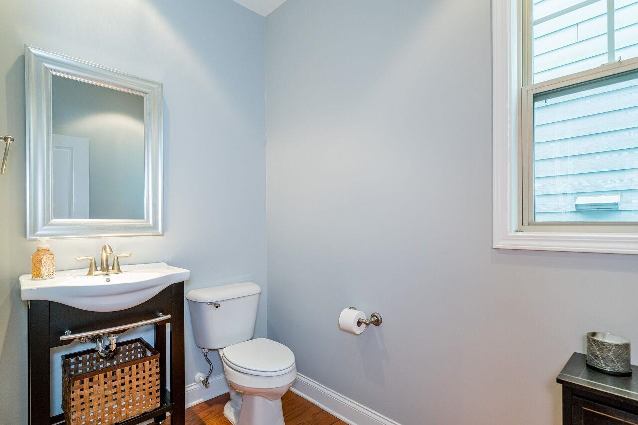 1517 Fullerton Place Raleigh, NC 27607 - Photo 17 of 30 First floor powder room perfect for guests on the main level! Powder Room