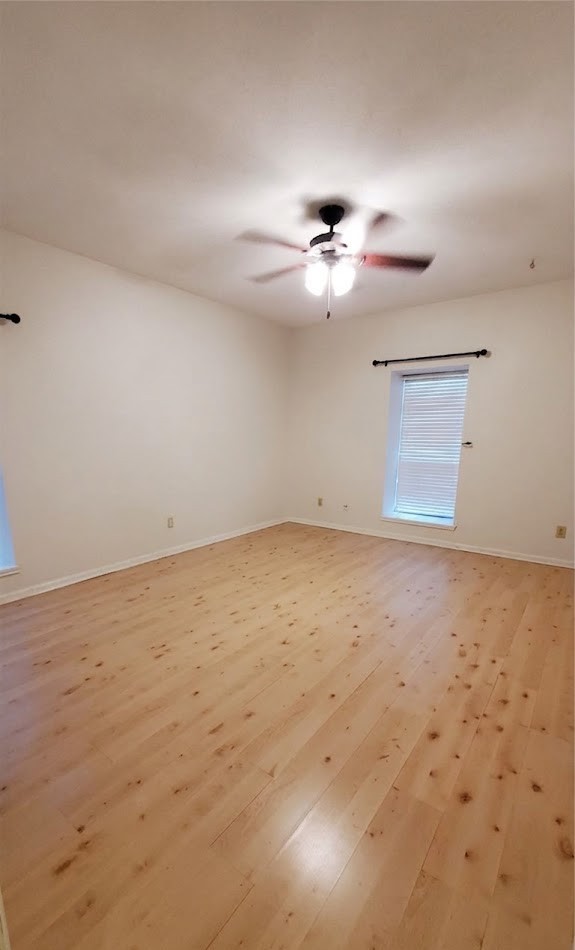 2425 Underwood Street, Unit 355 Houston, TX 77030 - Photo 6 of 17 an empty room with a ceiling fan and carpet