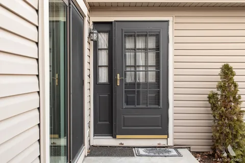 a view of front door of house