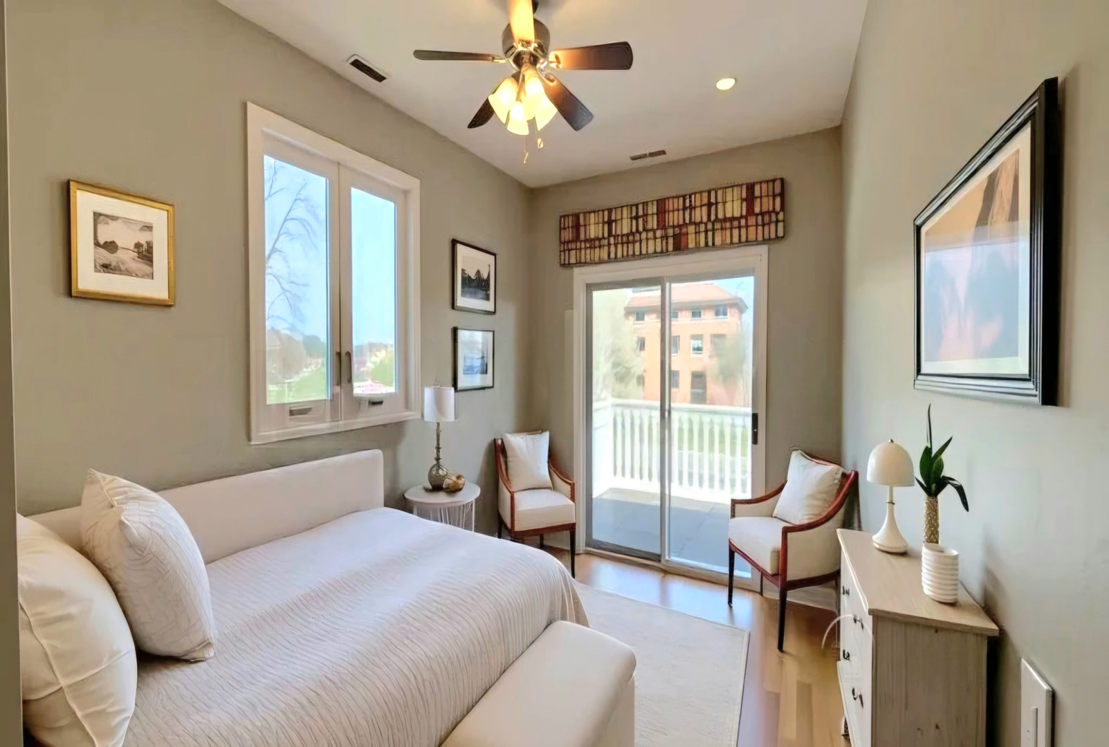 701 Oakton Street Park Ridge, IL 60068 - Photo 37 of 59 a bedroom with furniture and a large window