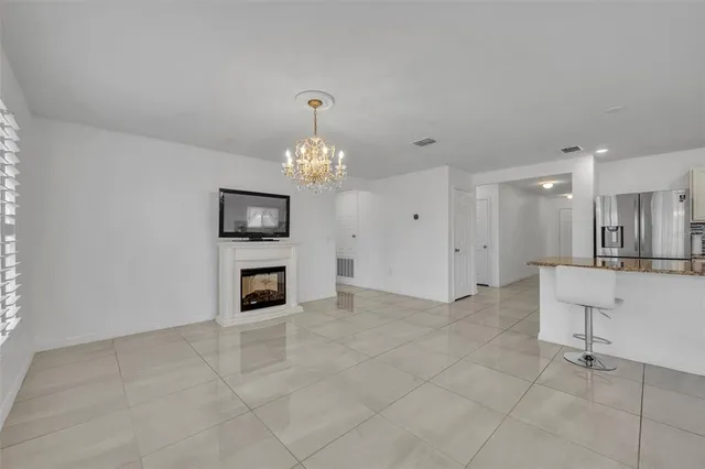 a view of a livingroom with a fireplace