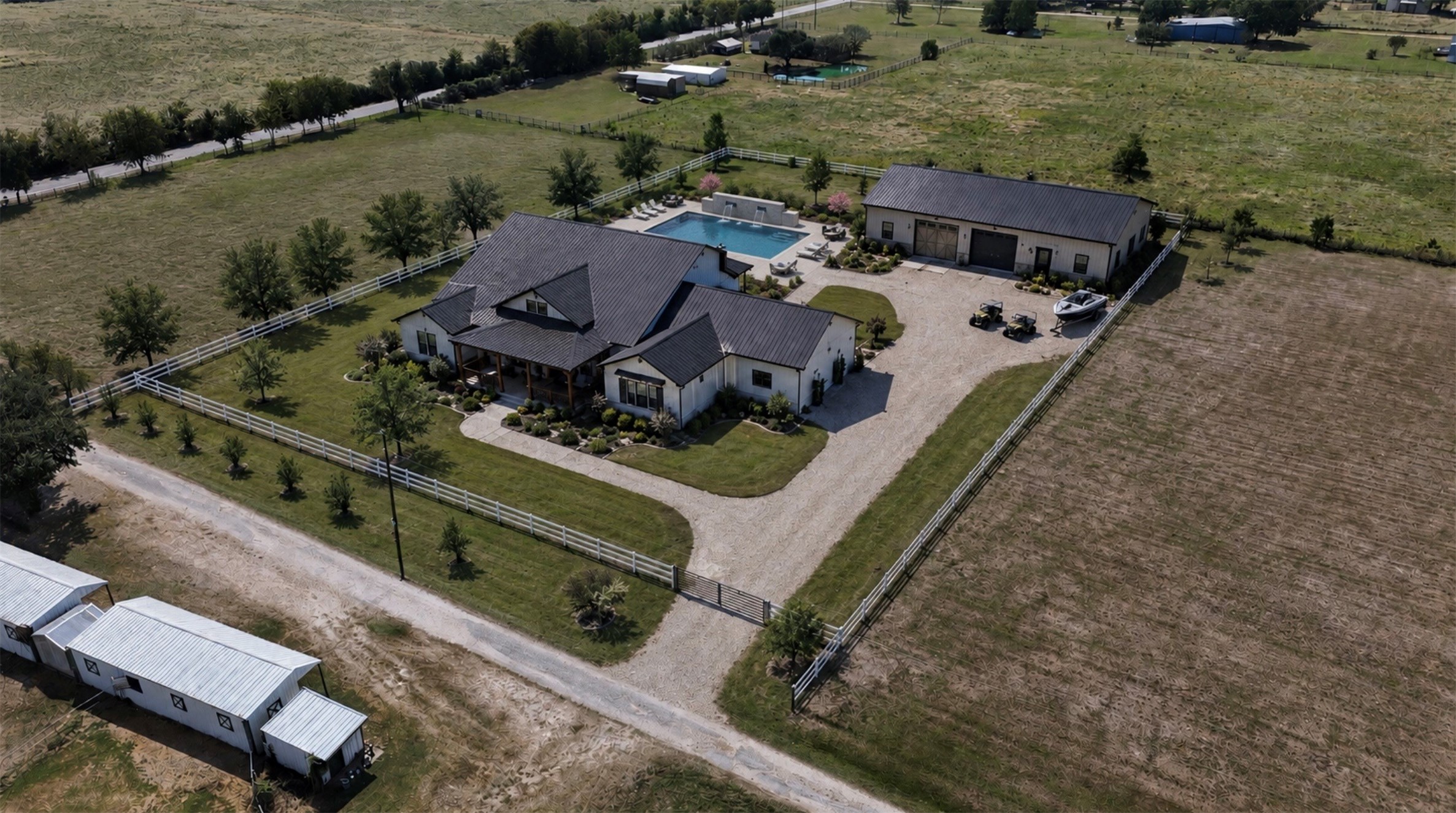 7223 Neiman Road Brookshire, TX 77423 - Photo 7 of 17 Imagined, Modern home with detached Barndominium and Pool
