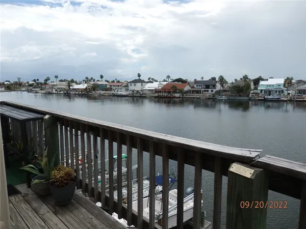 a view of city from a balcony