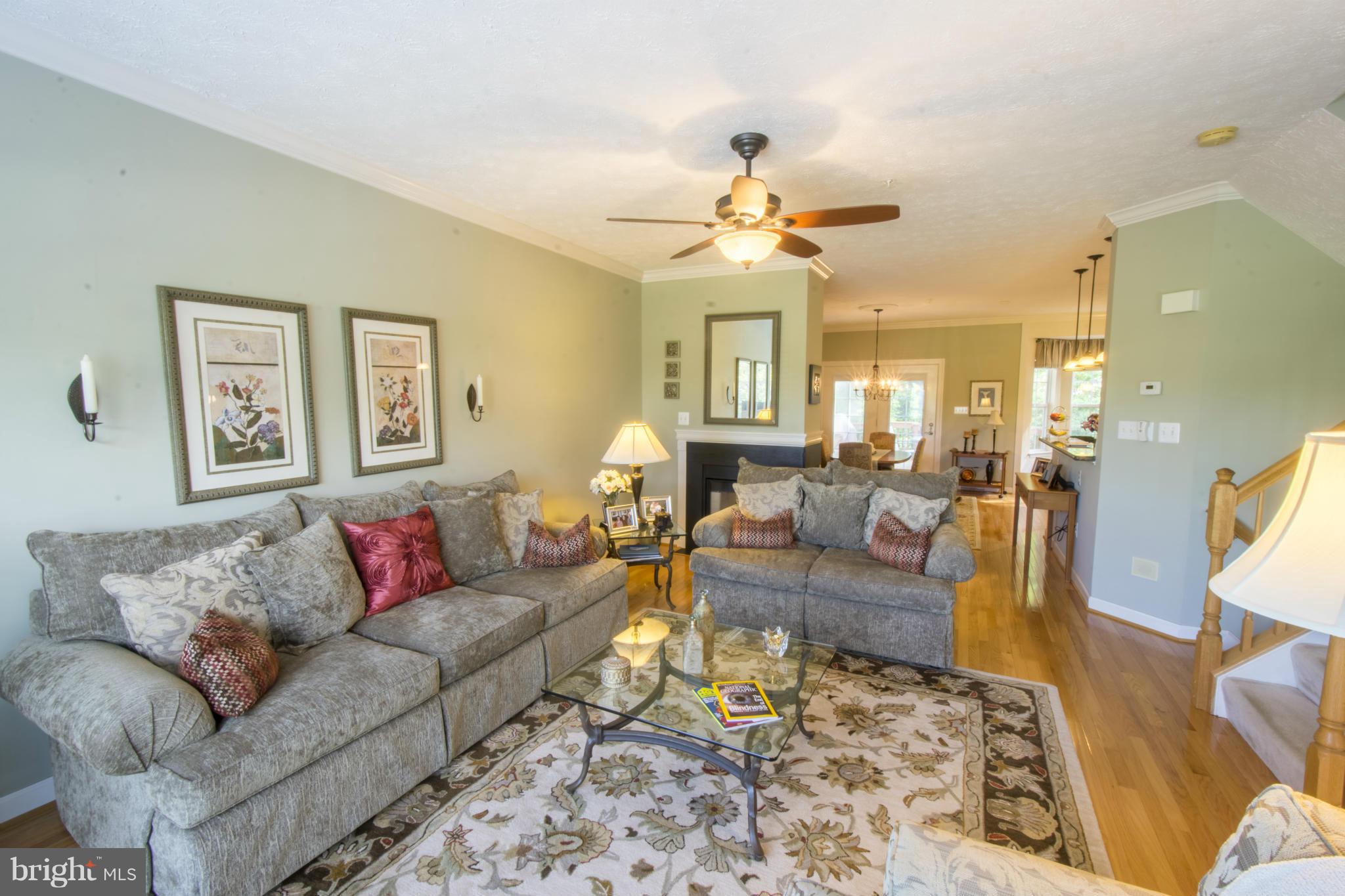 1272 Breckenridge Circle Riva, MD 21140 - Photo 13 of 30 Open Living Room With Gas Three-Sided Fireplace