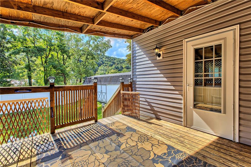 969 Dixon Road Clymer, PA 15728 - Photo 11 of 24 Large Covered Deck off the Kitchen