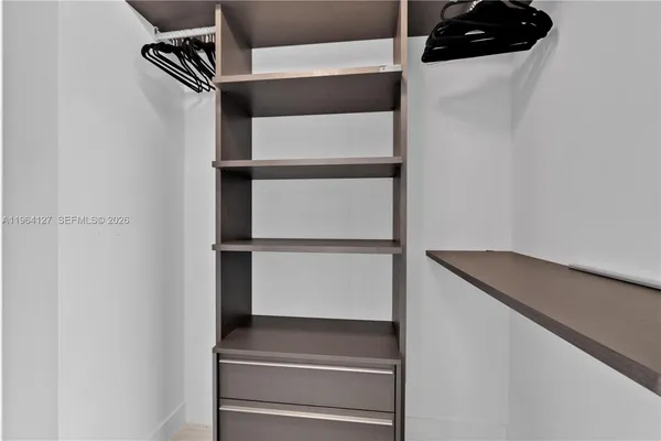 a view of walk in closet