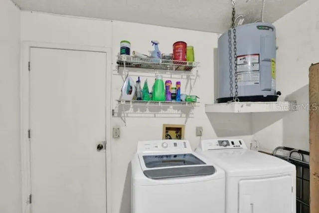 a room with storage and utility