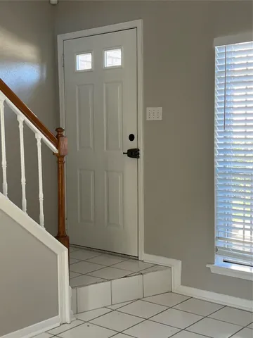 a view of front door