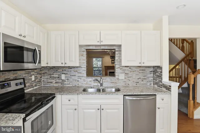 a kitchen that has a sink and a stove