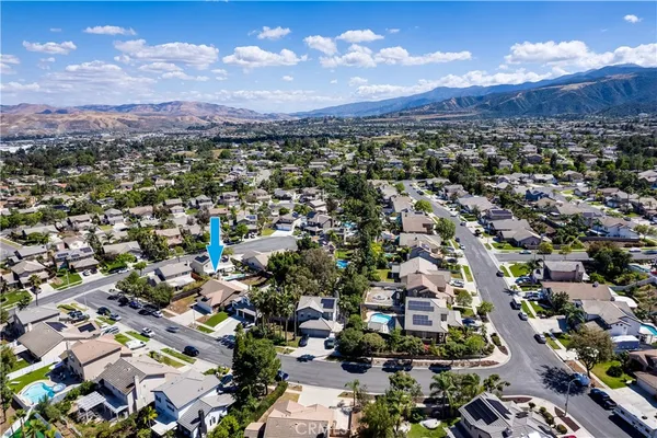 an aerial view of a city