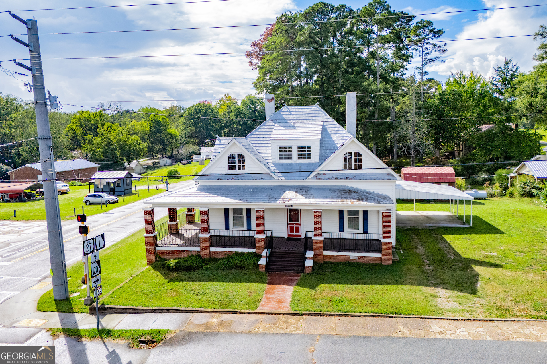 3608 Us Highway Buchanan, GA 30113 - Photo 16 of 92 a aerial view of a house with swimming pool and yard