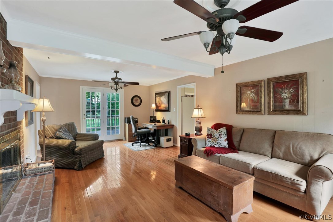 1607 Robindale Road North Chesterfield, VA 23235 - Photo 11 of 29 The family room has painted beam and paneling with