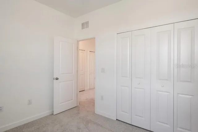 a view of a closet area