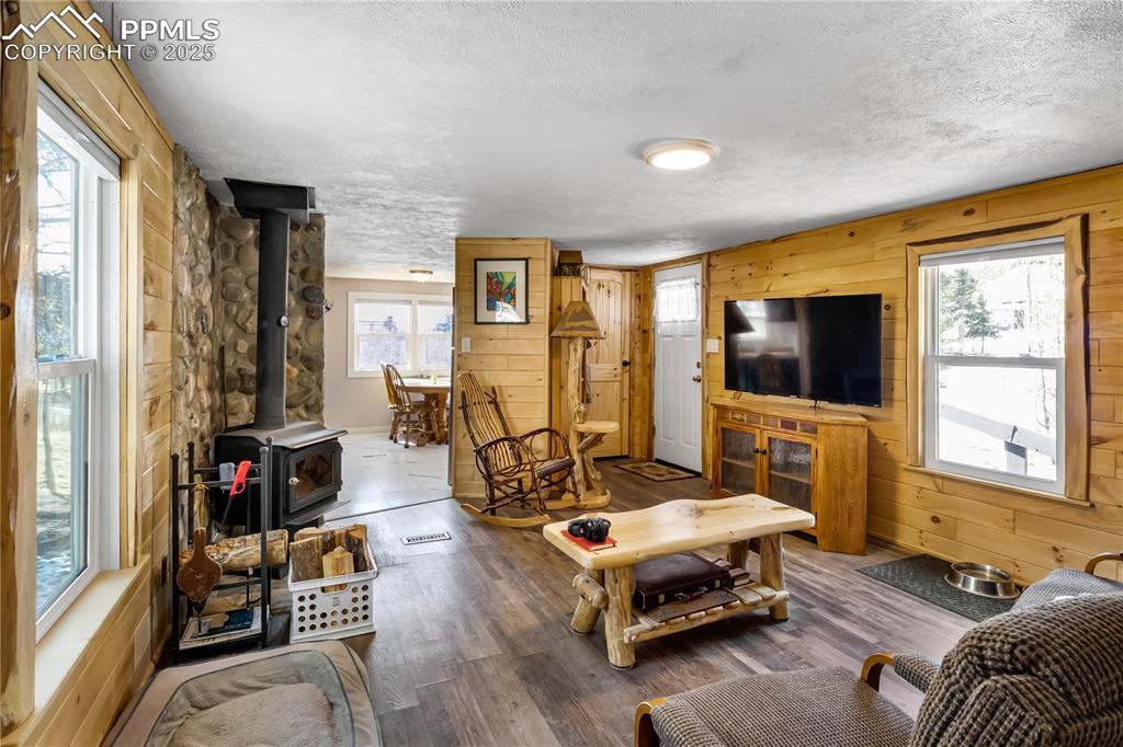 358 Fern Road Woodland Park, CO 80863 - Photo 5 of 17 a living room with furniture and a flat screen tv