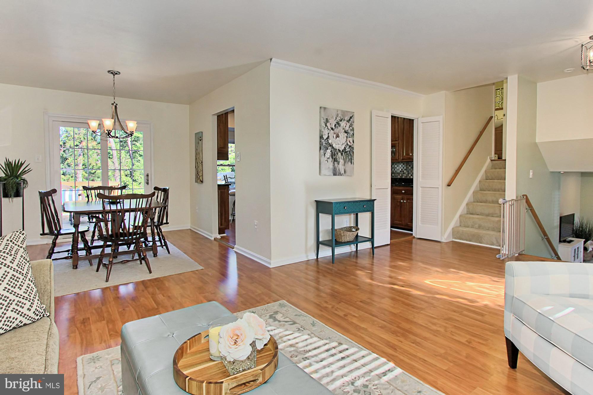 2322 Archdale Road Reston, VA 20191 - Photo 5 of 36 Living Room Opens to the Dining Room