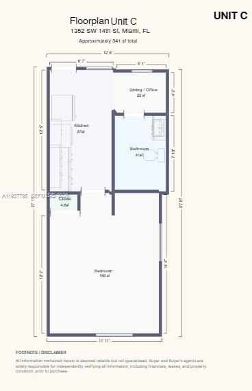 1352 Southwest 14th Street Miami, FL 33145 - Photo 8 of 9 Unit-C