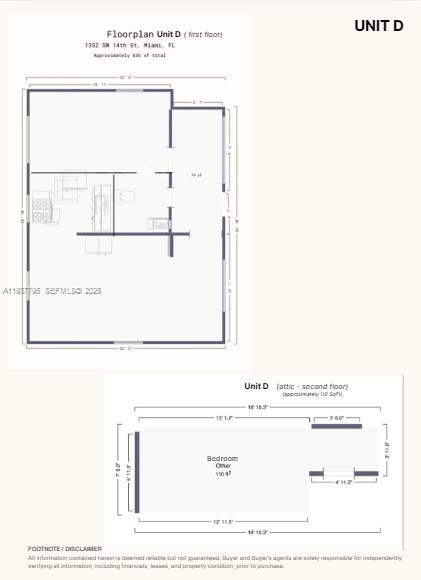 1352 Southwest 14th Street Miami, FL 33145 - Photo 9 of 9 Unit-D (cottage-style separate structure in the rear)