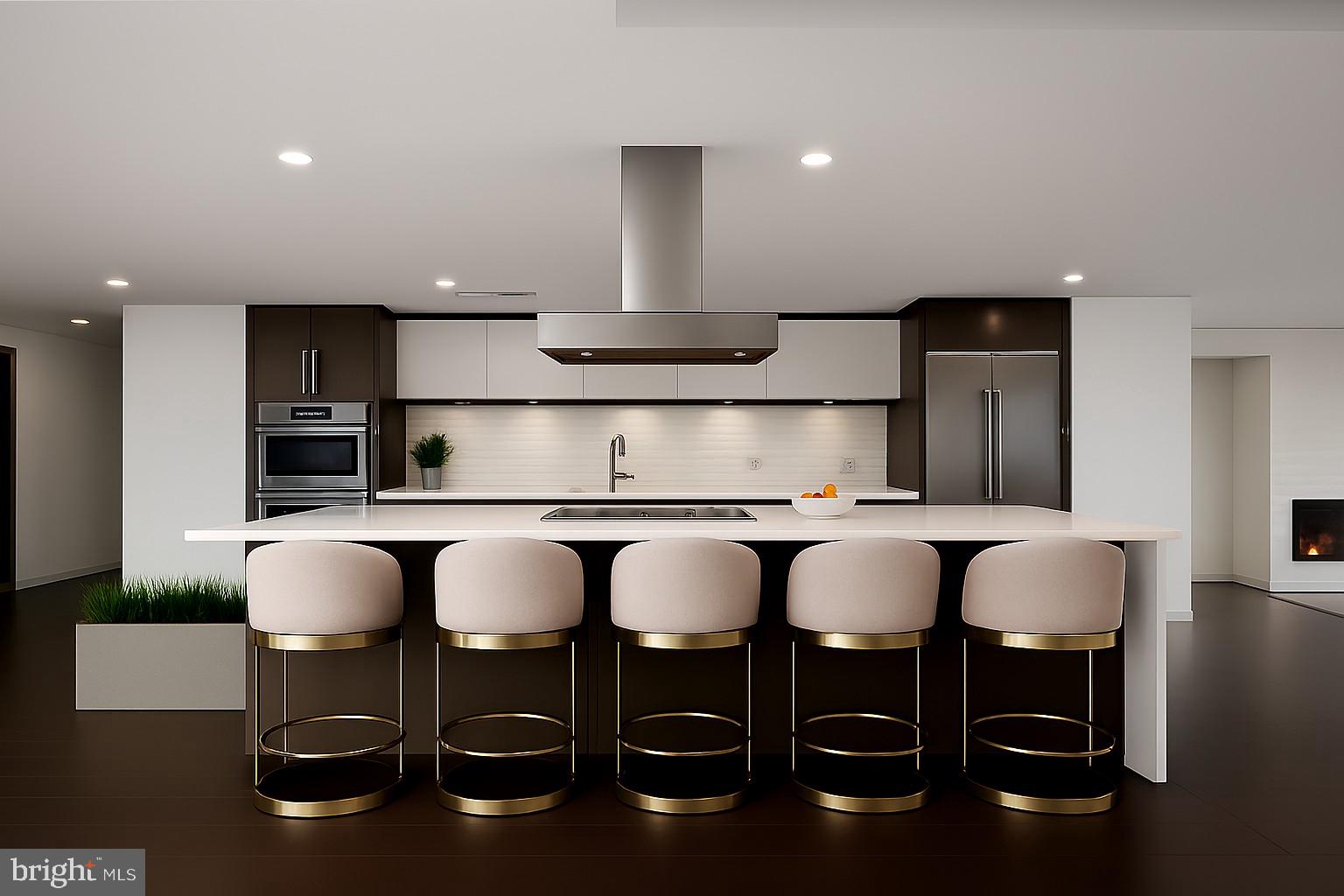 2501 M Street Northwest, Unit 612 Washington, DC 20037 - Photo 6 of 44 a kitchen with a table and chairs in it