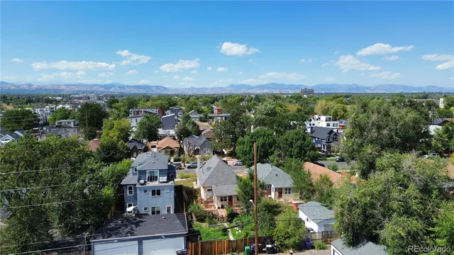 an aerial view of a city