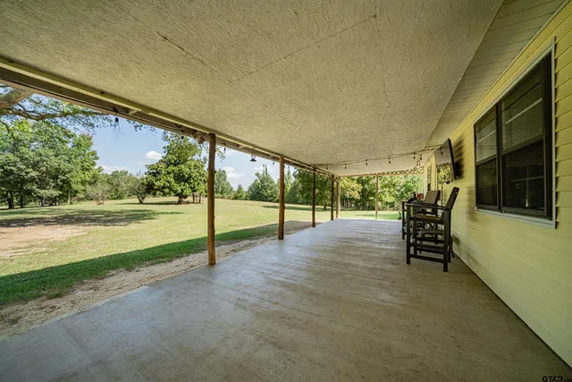 a view of outdoor space with seating area