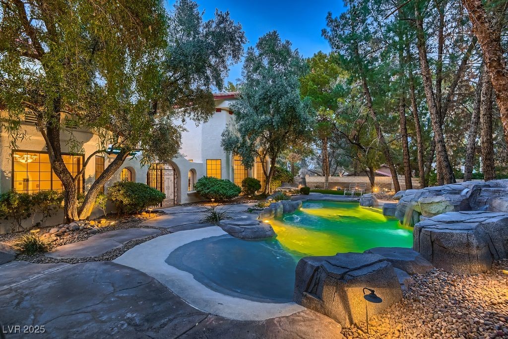 1 Quail Run Road Henderson, NV 89014 - Photo 53 of 82 Heated salt water pool with dual beach entries and PebbleTec bottom