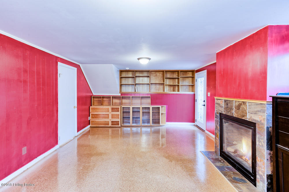 7208 Woolrich Road Louisville, KY 40222 - Photo 27 of 42 1st Level Family Room w/Gas Fireplace & Outside Entry