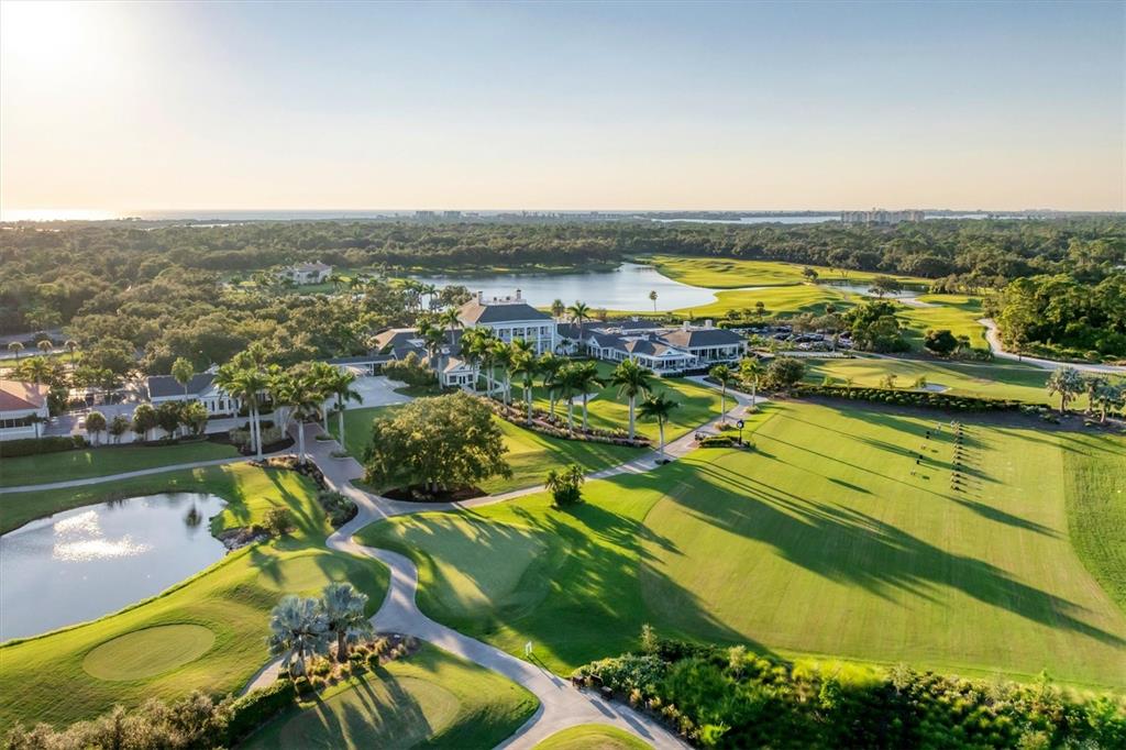 17 Bayhead Lane Osprey, FL 34229 - Photo 42 of 47 an aerial view of residential houses with outdoor space and lake view