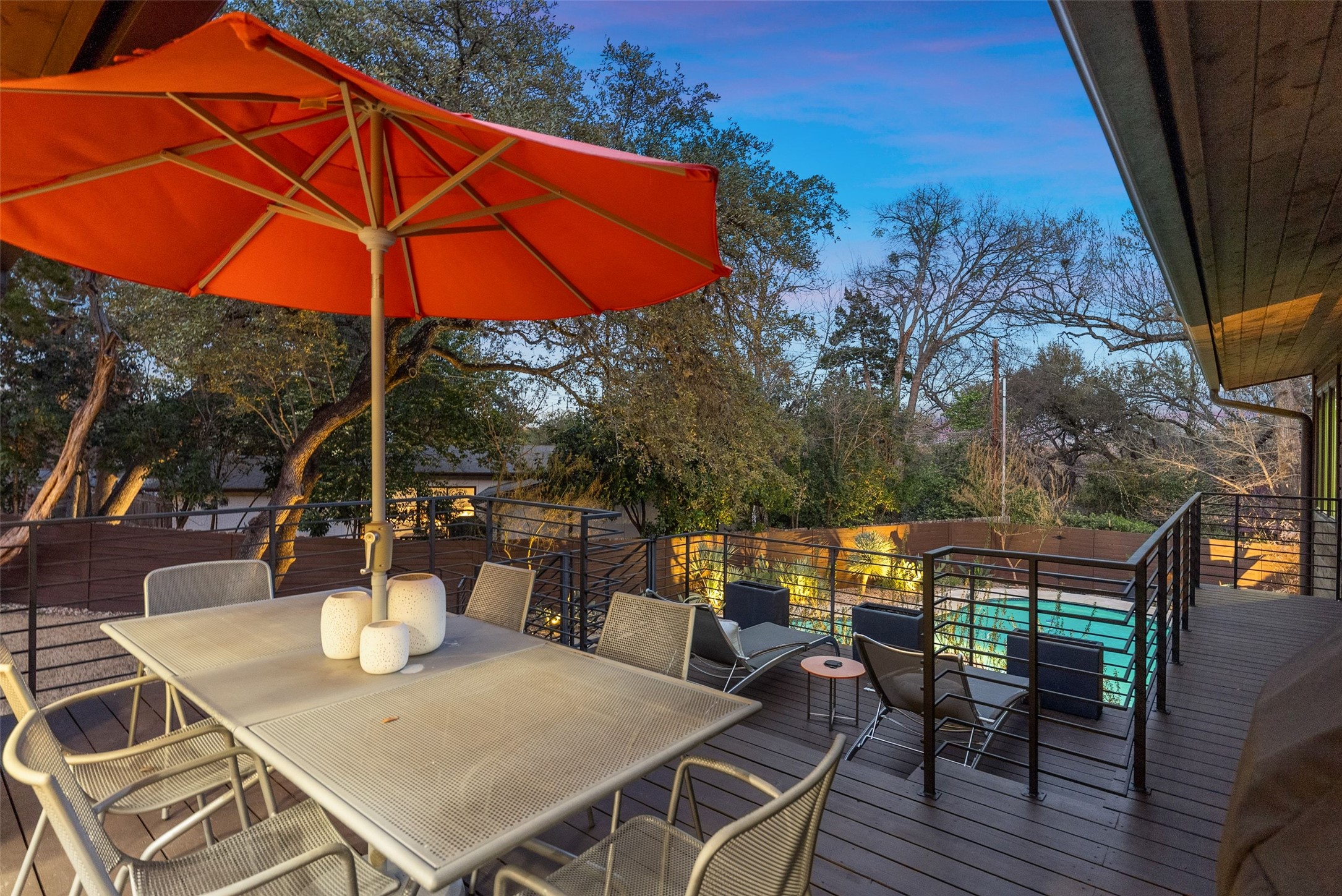 3302 Cherry Tree Circle Austin, TX 78731 - Photo 27 of 37 a view of deck and patio