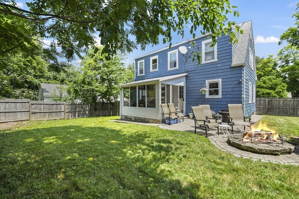 4 Maxdale Road Worcester, MA 01602 - Photo 25 of 28 a view of a house with backyard sitting area and garden
