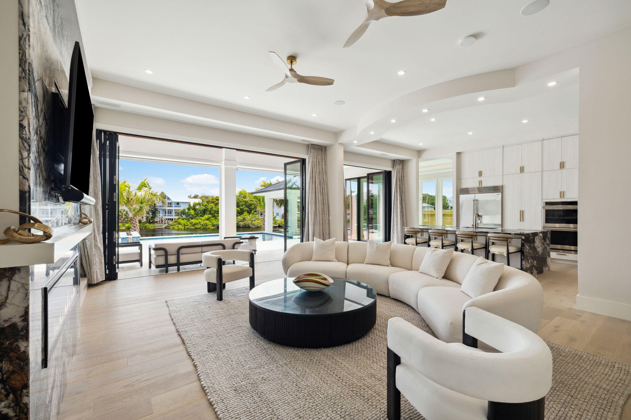 92 Southern Cross Ln Inlet Beach Inlet Beach, FL 32461 - Photo 6 of 19 a living room with furniture and a large window