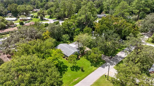 a view of a house with a street