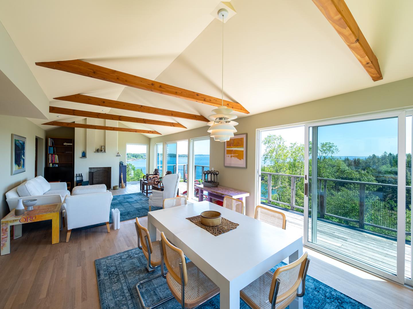 28 Water Cove Road Harpswell, ME 04003 - Photo 18 of 39 25-Dining Rm _ Living Rm Ocean View