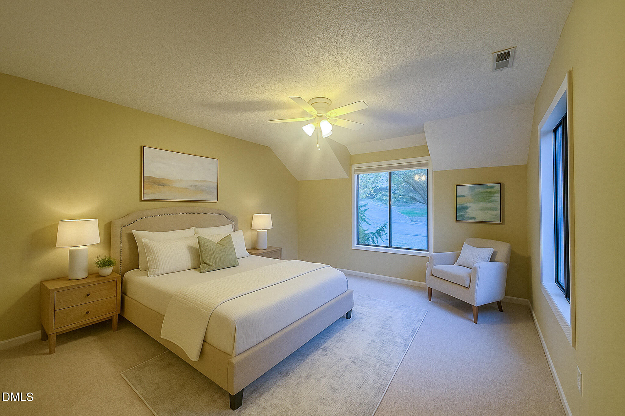 4101 Five Oaks Drive, Unit 10 Durham, NC 27707 - Photo 7 of 29 a bedroom with a bed and window