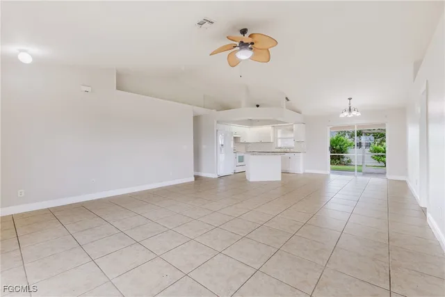 a view of kitchen and windows