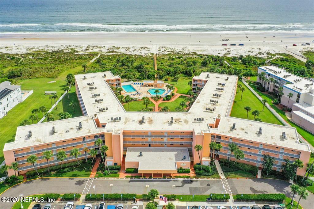 4 Ocean Trace Road, Unit 122 St. Augustine Beach, FL 32080 - Photo 48 of 48 Drone of building