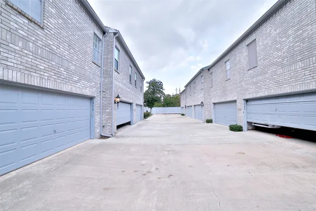 a view of backyard of house