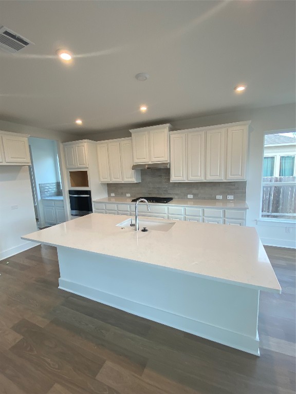 121 Lake Spring Circle Georgetown, TX 78633 - Photo 1 of 1 a large kitchen with kitchen island a sink stainless steel appliances and cabinets