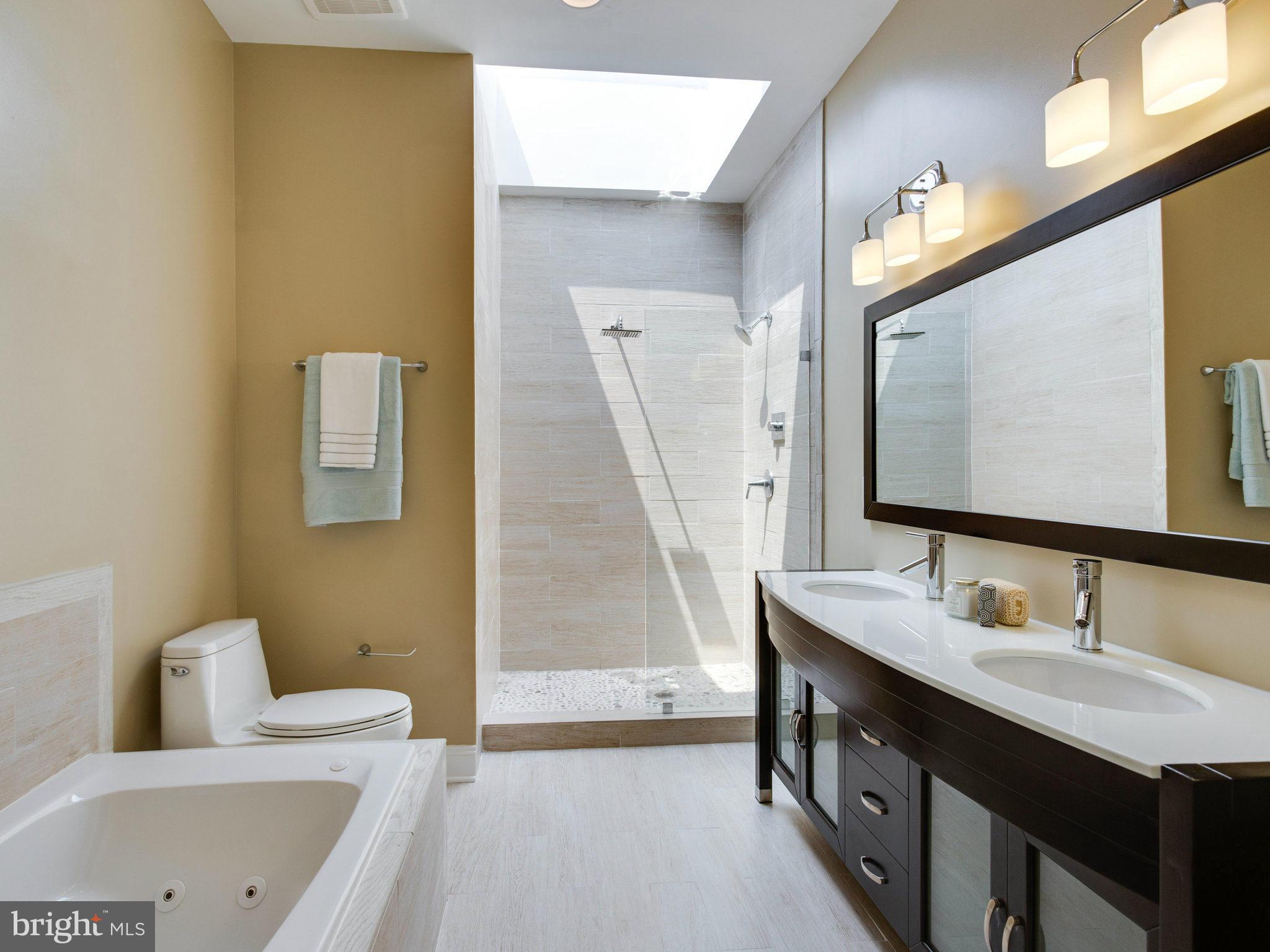 61 N Street Northwest, Unit 2 Washington, DC 20001 - Photo 24 of 28 Bath (Master) w/ skylight