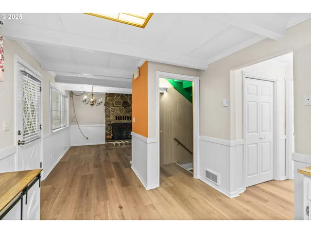 a view interior of the house and wooden floor