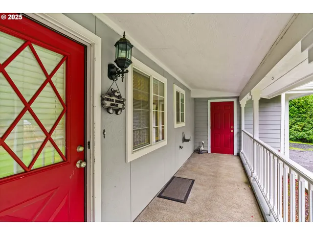 a view of front door