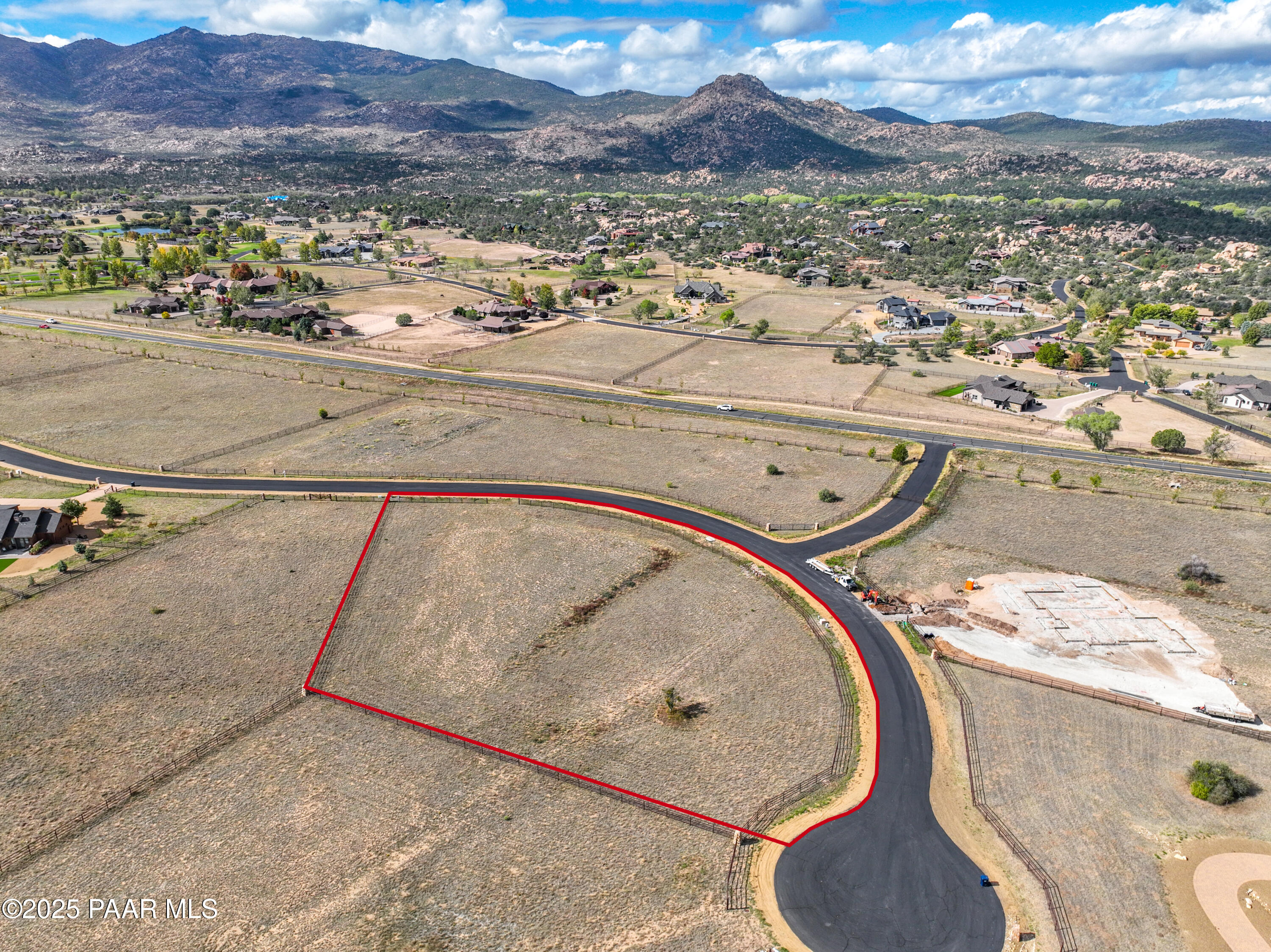 9875 North Equine Road Prescott, AZ 86305 - Photo 10 of 24 an aerial view of a house with a mountain