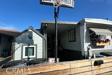 a front view of a house with shower