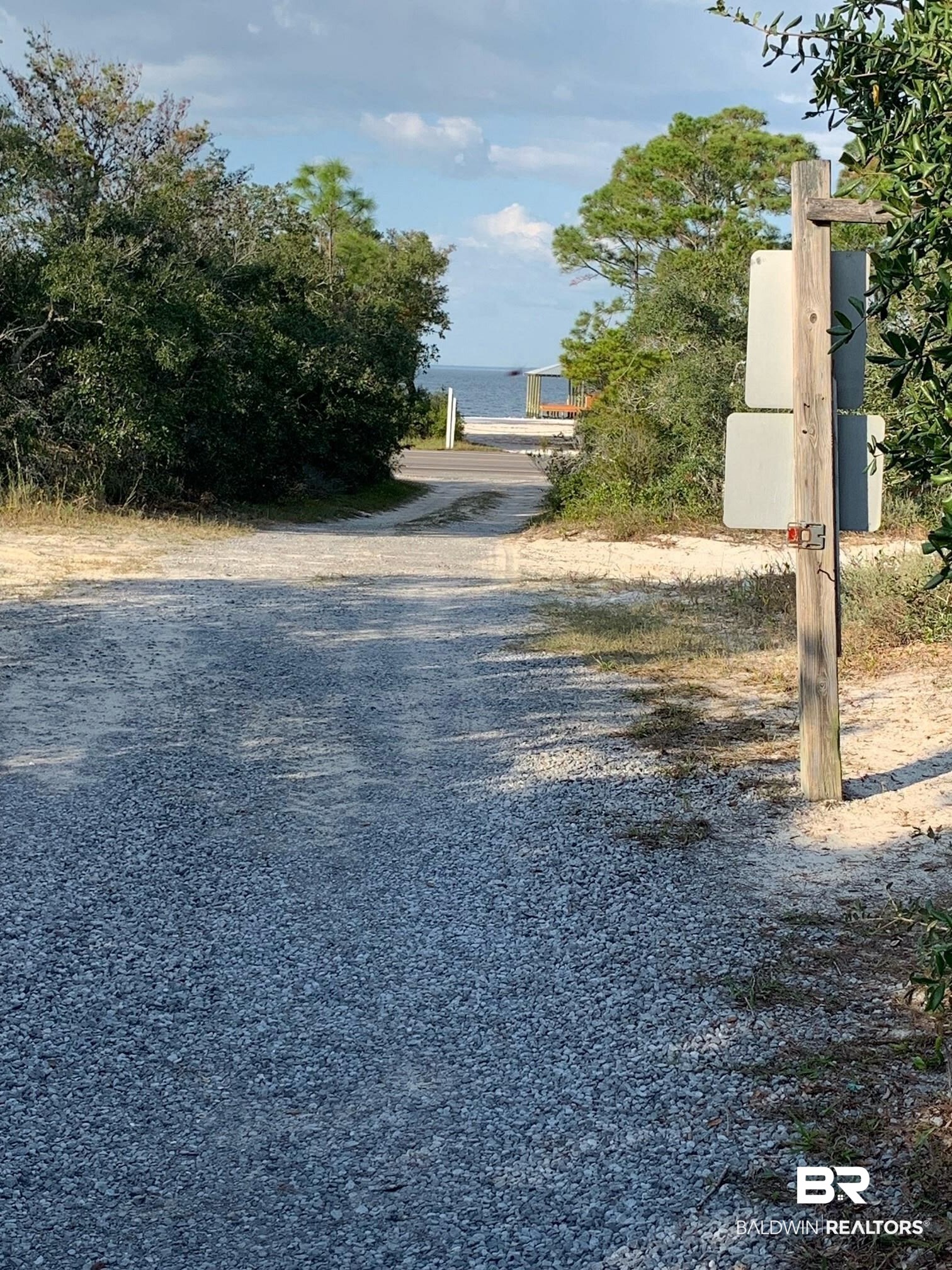 8410 H Street Gulf Shores, AL 36542 - Photo 4 of 5 Mobile Bay view from private drive.